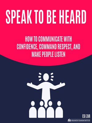 cover image of Speak to Be Heard